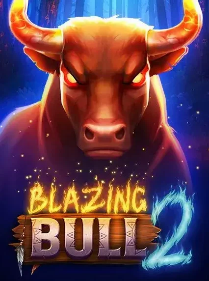 Decorative casino game artwork for Wino: Blazing Bull 2