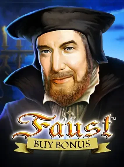 Decorative casino game artwork for Wino: Faust Buy Bonus