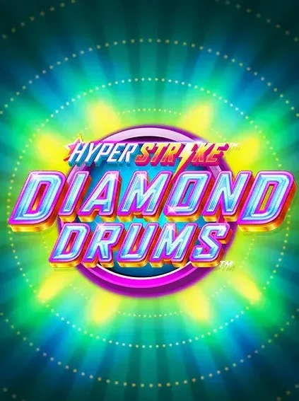 Decorative casino game artwork for Wino: Hyper Strike Diamond Drums
